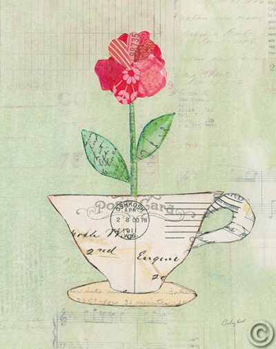 Teacup Floral I on Print