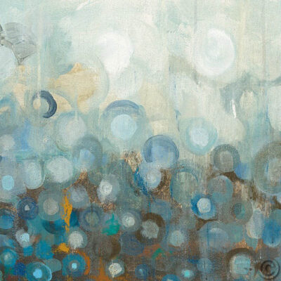 Blue and Bronze Dots VIII
