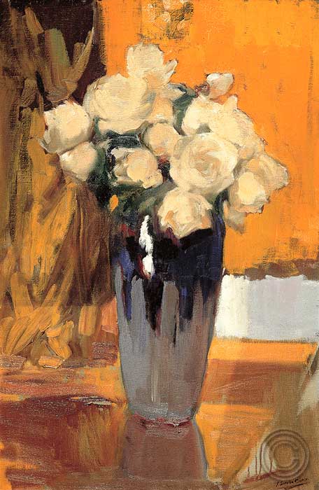 Comprar cuadro Rosas blancas del jardín de mi casa - Flores - Arte.Plus