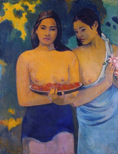 Dos mujeres de Tahití