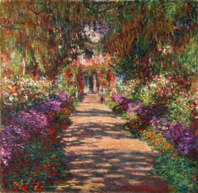 Un camino en el jardín de Monet