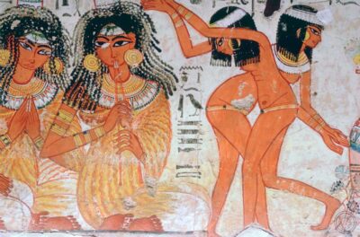 Fragmento de pintura mural de la tumba de Nebamun