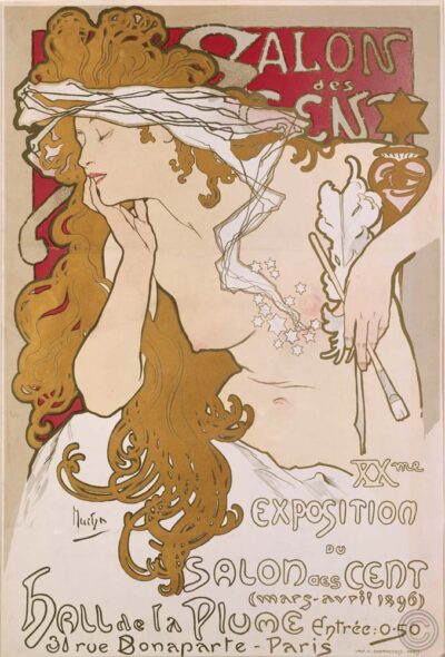 Poster for the XV. exhibition of Salon des Cent 1896