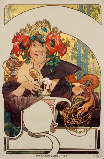 Poster anuncio Cervezas por 1897