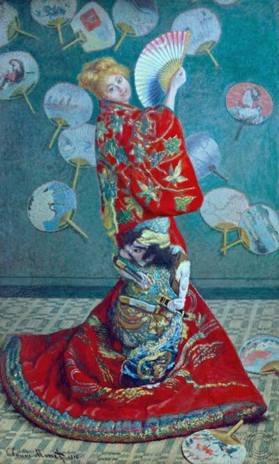 Señora Monet en Kimono