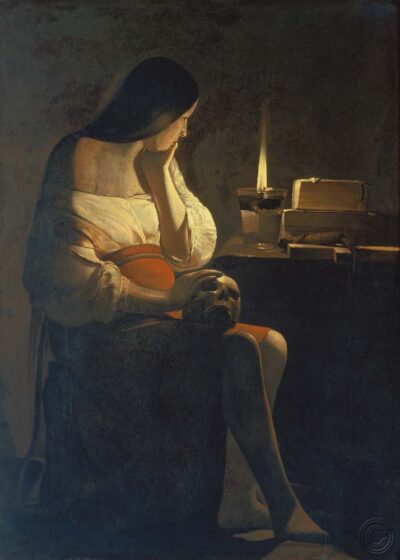 María Magdalena con luz de noche