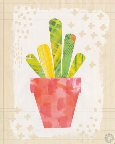 Collage Cactus VI on Graph Paper