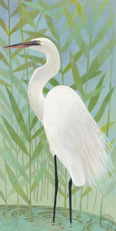 Egret by the Shore II