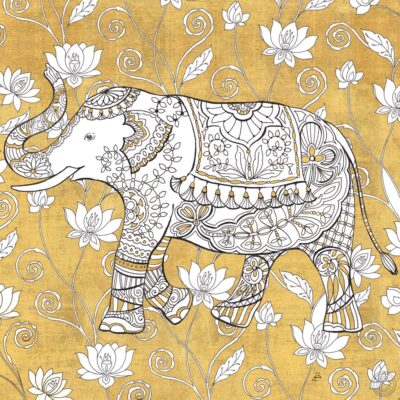 Color my World Elephant II Gold