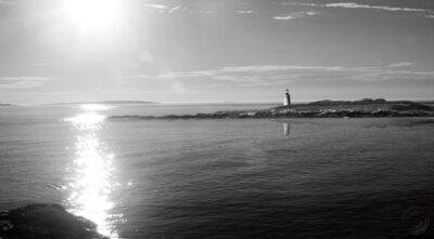 Lighthouse Sound Black and White