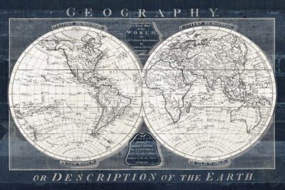 Old World Globe.  Globo del viejo mundo. Mapa mundi