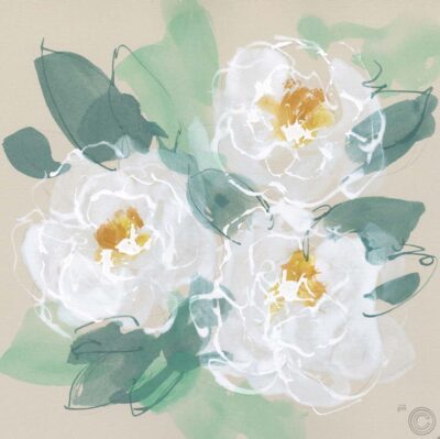 Peonies on Cream II